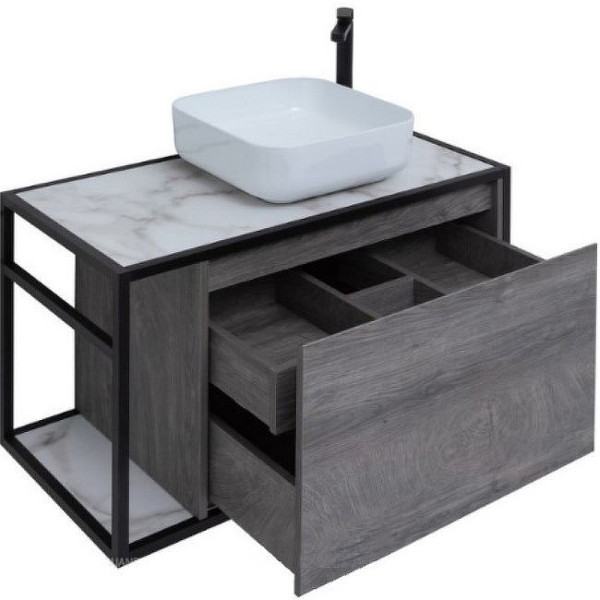 Тумба подвесная Aquanet Nova Lite Loft 90 R дуб рошелье (00261655)