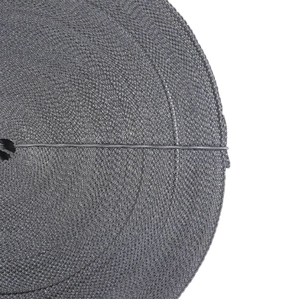 Лента монтажная текстильная усиленная Sankom 20x1,0 мм 50 м., черная (02TP50BK)