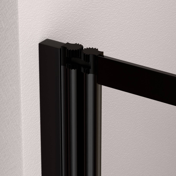 Душевые шторки для ванн RGW Screens 100x150 стекло прозрачное, профиль черный (03114010-14)