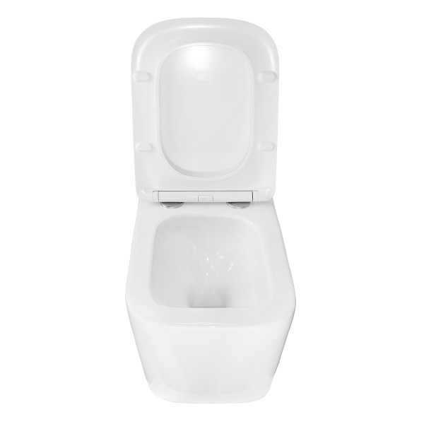 Инсталляция для подвесного унитаза Azario Forte 3/6л.+ подвесной унитаз Loranto DELPHI, с сиденьем микролифт (AZ-100-100F+91343)