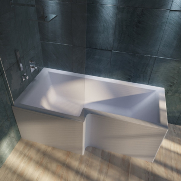 Ванна акриловая 1Marka Linea 165x85 левосторонняя белая (01лин16585л)