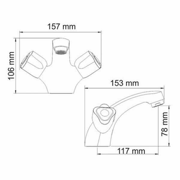 Смеситель для раковины WasserKRAFT Amper хром (2903)