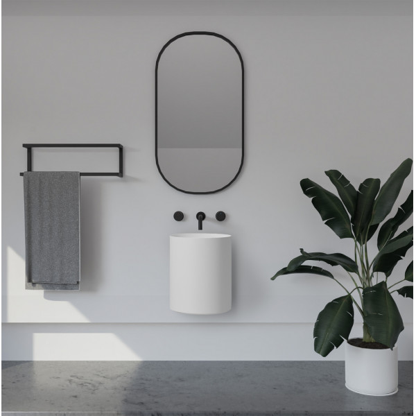 Раковина подвесная Abber Stein 420x420 белый матовый (AS2624) Раковина подвесная Abber Stein 420x420 белый матовый (AS2624)