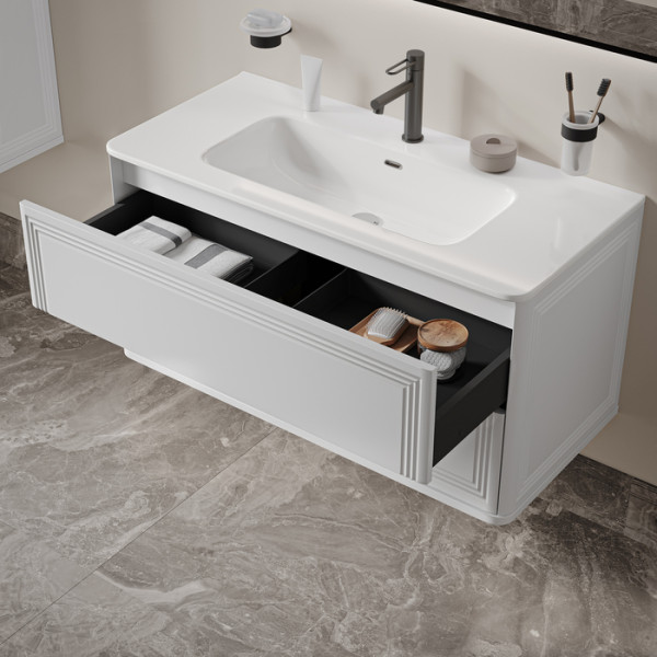 Тумба подвесная Iddis Oxford Neo 100 см белый подходит умыв. 0101000i28 (OXN10W0i95)