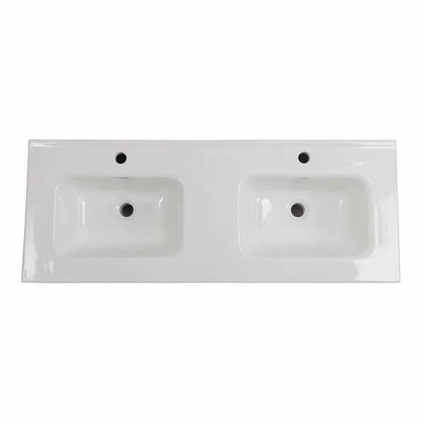 Раковина мебельная BelBagno 121x46,5 белая (BB1200-2-ETL)