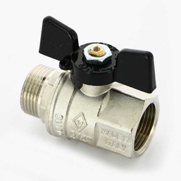Кран Bugatti 3/4" ВН шаровый New Jersey 917 (черная бабочка) (09170005) Кран Bugatti 3/4" ВН шаровый New Jersey 917 (черная бабочка) (09170005)