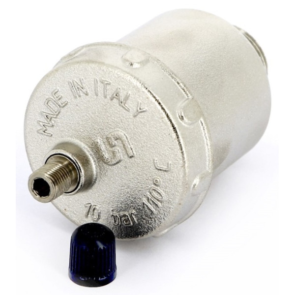 Воздухоотводчик автоматический 3/8" Uni-Fitt CN с прокладкой O-Ring (никель) (234N1000)