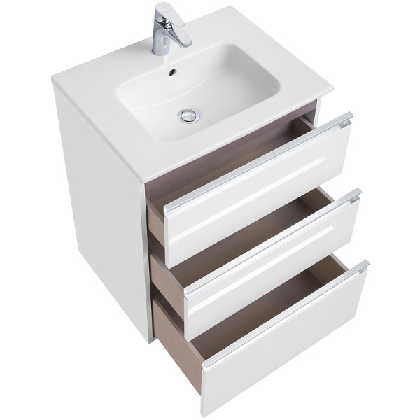 Тумба подвесная Roca The Gap 58,5x45,3x74,1 белый глянцевый (857404806)