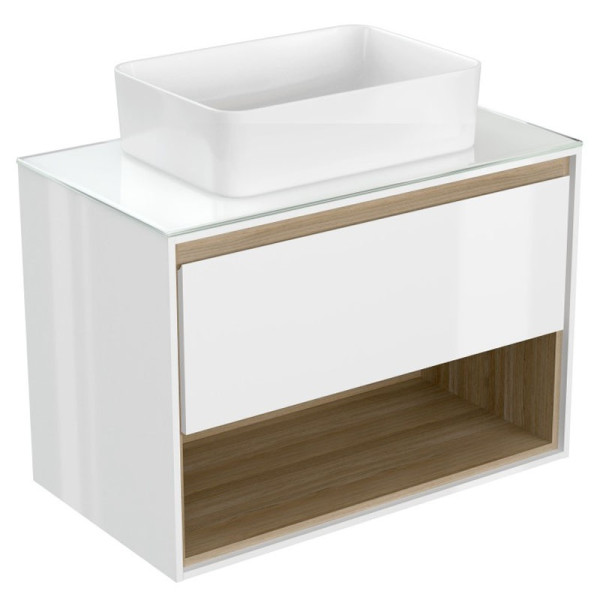 Тумба подвесная Cersanit Louna белый (SP-SZ-LOU80-BL/Wh)