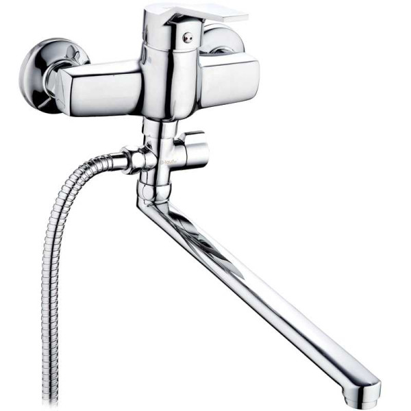 Смеситель для ванны и душа G.lauf хром, с душевым гарнитуром (ZDN6-A183) Смеситель для ванны и душа G.lauf хром, с душевым гарнитуром (ZDN6-A183)