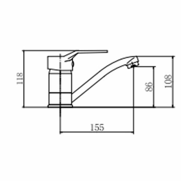 Смеситель для кухни Fashun хром (A4563) Смеситель для кухни Fashun хром (A4563)