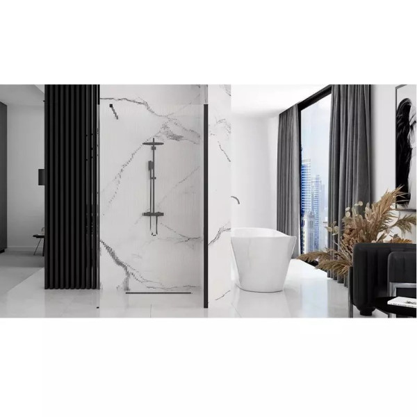 Душевое ограждение Rea Aero intimo 100x200 стекло прозрачное, профиль чёрный матовый (REA-K4121) Душевое ограждение Rea Aero intimo 100x200 стекло прозрачное, профиль чёрный матовый (REA-K4121)