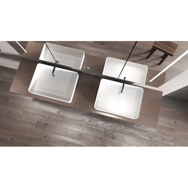 Раковина накладная Stein (белый матовый)