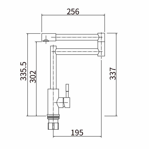 Смеситель для кухни Fashun сатин (A54409)