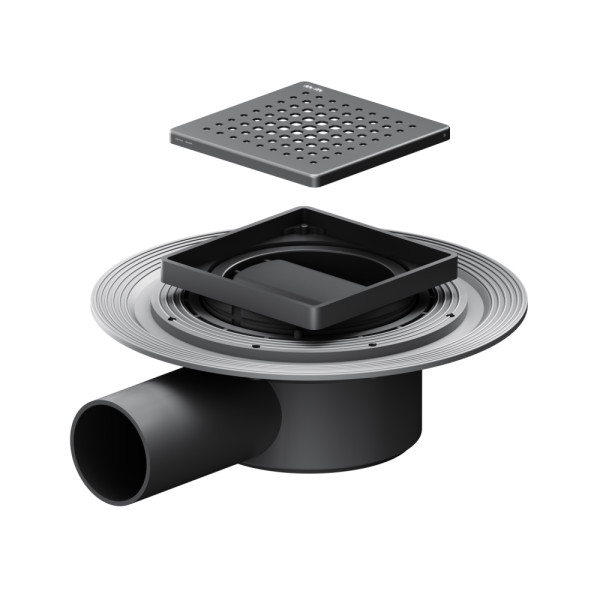 Душевой лоток AM.PM MasterFlow точечный универс затвор Cut Gradient 10 см черн мат (W01BD-P11-010-01BM)