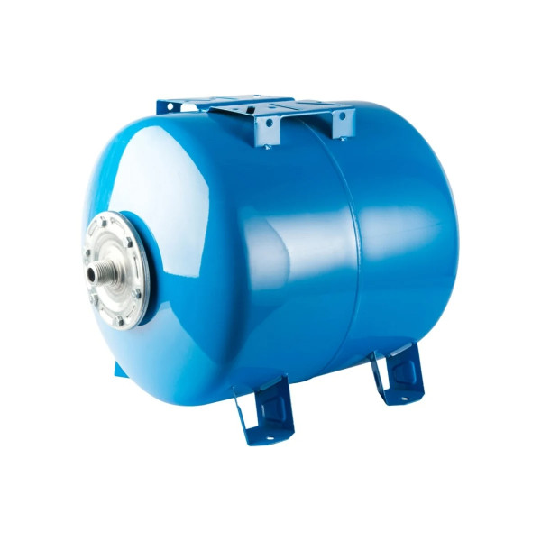 Бак расширительный для систем водоснабжения Stout 200 л. (10 бар, синий, горизонтальный) (STW-0003-000200)