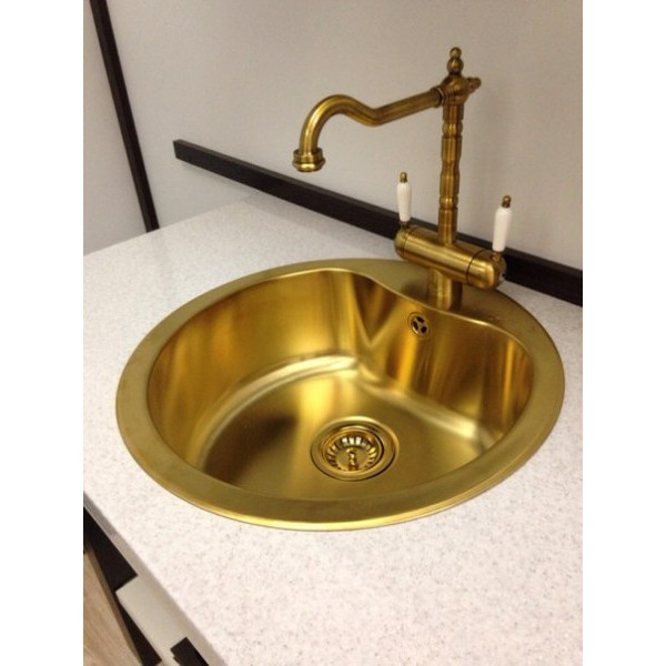 Смеситель для кухни Omoikiri Amagasaki-G золото (4994019) Смеситель для кухни Omoikiri Amagasaki-G золото (4994019)