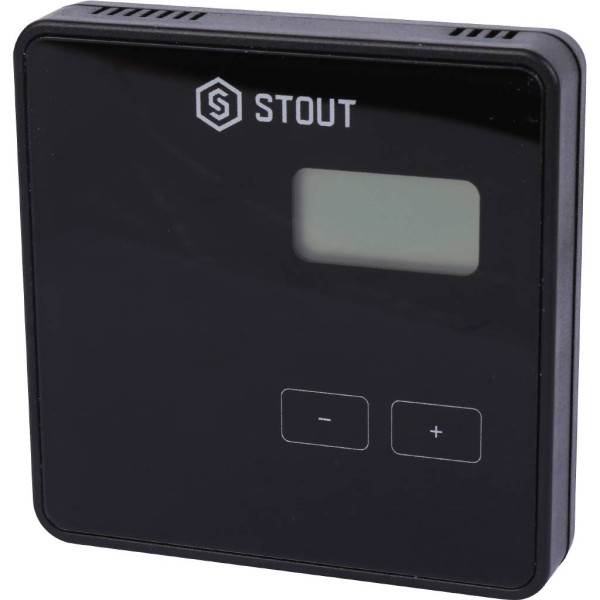 Терморегулятор Stout проводной комнатный R-9b, черный (STE-0101-009002) Терморегулятор Stout проводной комнатный R-9b, черный (STE-0101-009002)