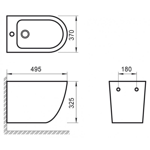 Биде подвесное BelBagno Sfera-R (BB046BH)