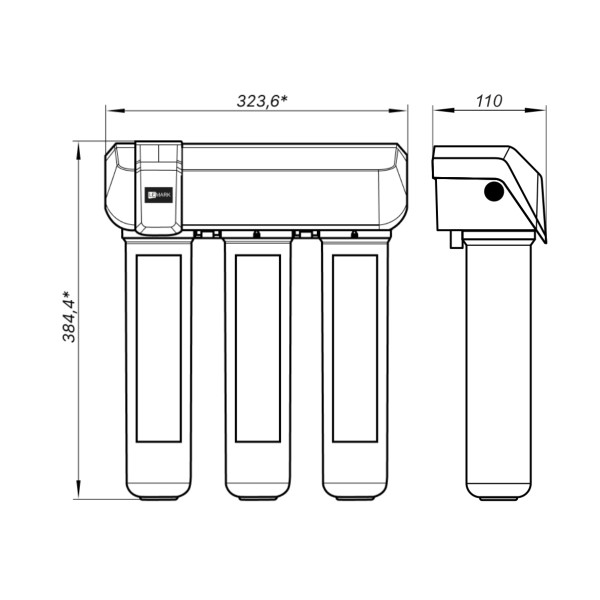 Смеситель для кухни Lemark с фильтром для питьевой воды Comfort+Optima хром (LM3072C086)