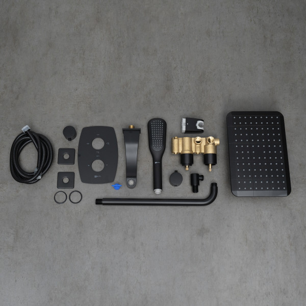 Смеситель для ванны и душа Lemark Ursus встраиваемый черный (LM7242BL) Смеситель для ванны и душа Lemark Ursus встраиваемый черный (LM7242BL)