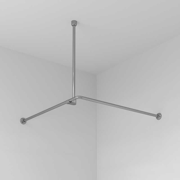 Карниз для ванны Wasser Kraft Dinkel 90x90x90 серебристый (SC-469090) Карниз для ванны Wasser Kraft Dinkel 90x90x90 серебристый (SC-469090)