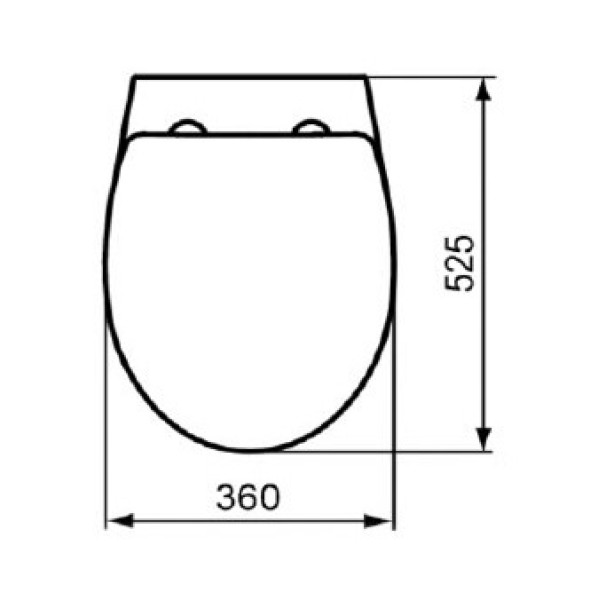 Крышка-сиденье для унитаза Ideal Standard Ecco 525х360 (R195001)