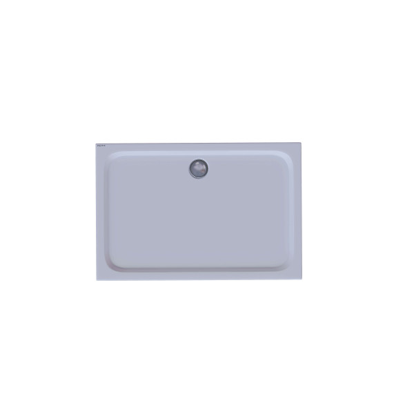 Поддон душевой Aquatek акриловый низкий прямоугольный 100x80x15 без сифона, с ножками, с панелью, белый (DPA-0000009)
