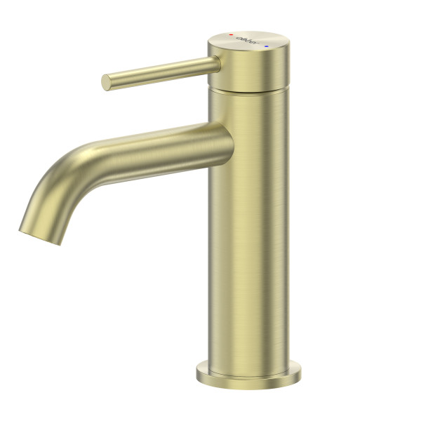 Смеситель для раковины Abber Wasser Kreis 316 золото брашированное (AF8110BG)