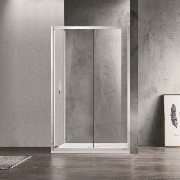 Душевое ограждение Azario 120х80х200 стекло прозрачное, профиль серебро (AZ-ND1131 R 1200)