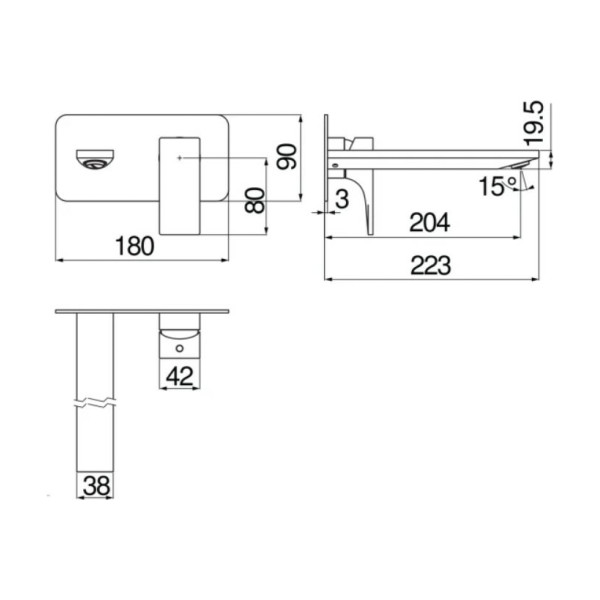 Смеситель для раковины Nobili Seven (SE124198/1CR)