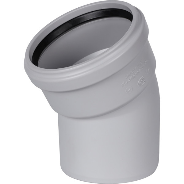 Отвод 110x30 Stout (PP, серый) (SKB-0009-011030)