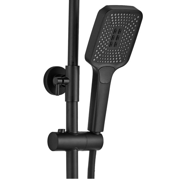 Душевая система на четыре режима Rea Helix Black mat (REA-P6618)