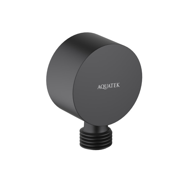 Шланговое подсоединение Aquatek черный матовый (AQ2457MB)