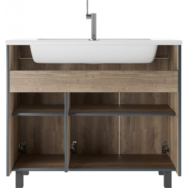 Тумба напольная Modul 100Dolche Dark без ящика Домино (DD5402T)