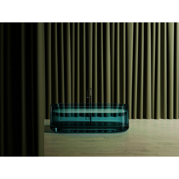 Ванна прозрачная Abber Kristall 170x75 бирюзовая (AT9708Aquamarin) Ванна прозрачная Abber Kristall 170x75 бирюзовая (AT9708Aquamarin)