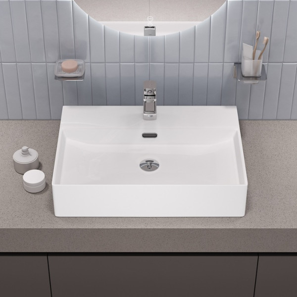 Раковина накладная Bild 60x42 белый глянцевый Iddis (BILWS60i27) Раковина накладная Bild 60x42 белый глянцевый Iddis (BILWS60i27)