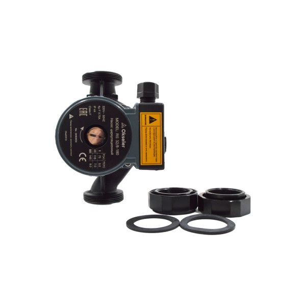 Насос циркуляционный Okseler RS 32/8-180 с гайками (Oks00518)