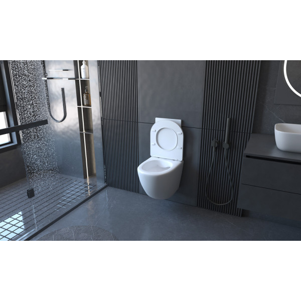 Комплект инсталляция с унитазом Abber Bequem белый с инсталляцией AC0105 и кнопкой AC0120 хром (AC1100-AC0105-AC0120) Комплект инсталляция с унитазом Abber Bequem белый с инсталляцией AC0105 и кнопкой AC0120 хром (AC1100-AC0105-AC0120)