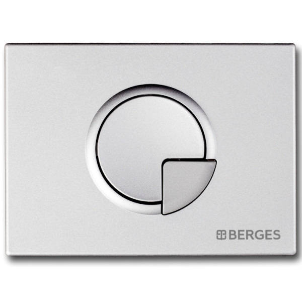 Клавиша смыва Berges Novum R2 матовая хром (40022)