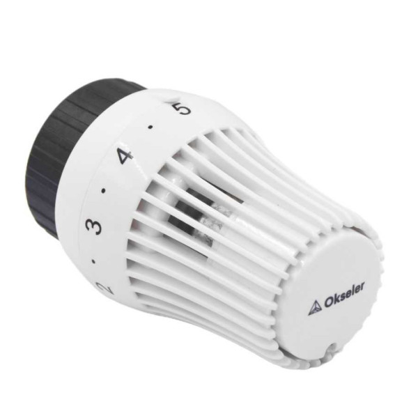 Головка термостатическая Okseler Exclusive RA белая (Oks01021)