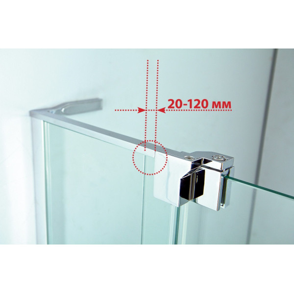 Душевой уголок Cezares Slider 70x70x195 стекло прозрачное, профиль хром (SLIDER-A-2-70/80-C-Cr)