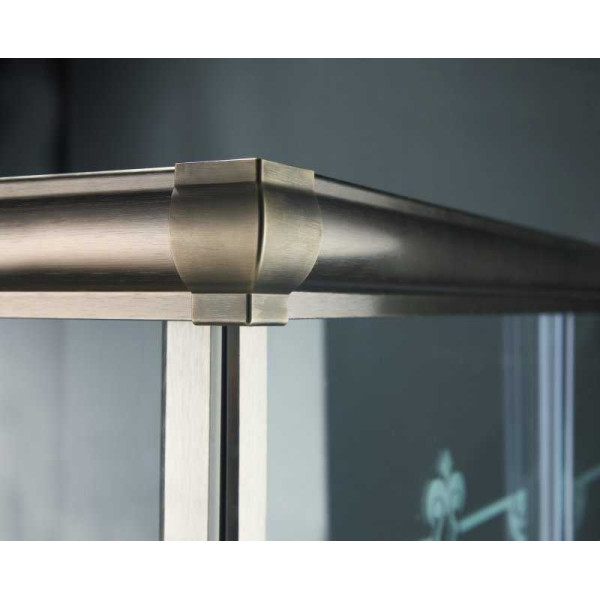 Душевой уголок Cezares Giubileo 100x100x195 стекло прозрачное с рисунком, профиль хром (GIUBILEO-A-2-100-SCORREVOLE-CP-Cr) Душевой уголок Cezares Giubileo 100x100x195 стекло прозрачное с рисунком, профиль хром (GIUBILEO-A-2-100-SCORREVOLE-CP-Cr)