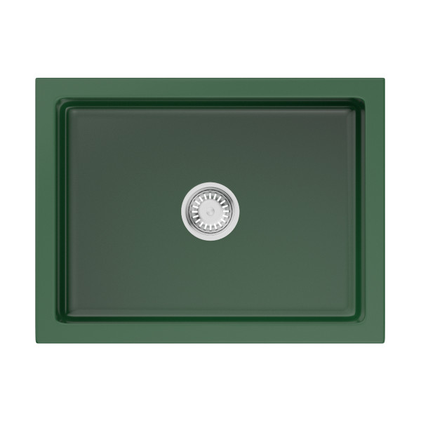 Мойка для кухни врезная Omoikiri Mikura 61-RG Glossy Natceramic/royal green глянцевый (4911255)