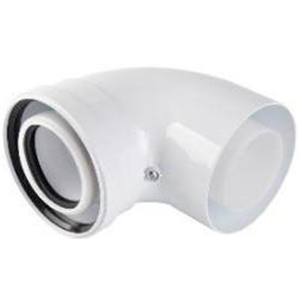 Отвод конденсационный Rommer 90 гр. 60/100 мм. (RCA-8610-010090)