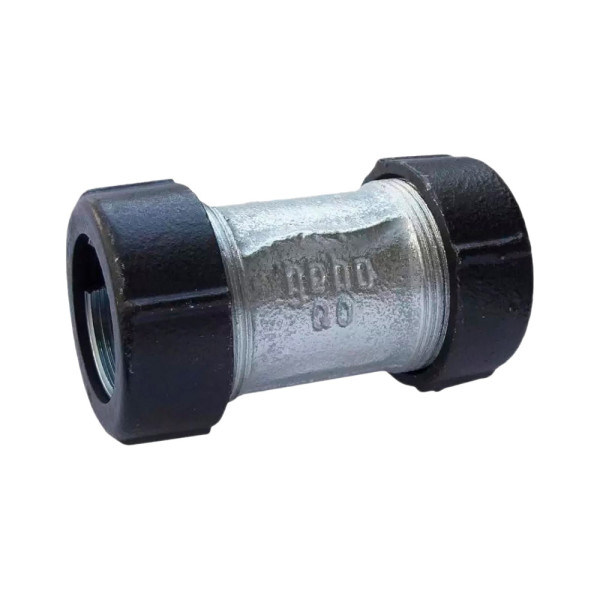 Соединитель обжимной для стальной трубы 1/2"*1/2" Gebo (17.195.02.01 (OK))