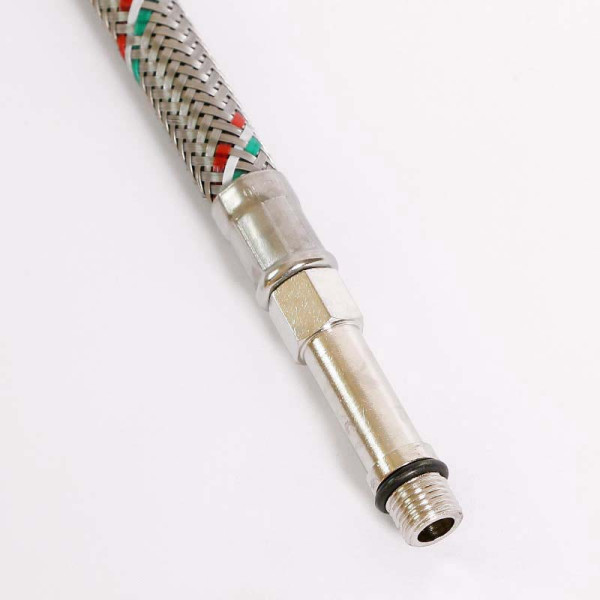 Подводка гибкая для смесителя Uni-Fitt 1200 мм 1/2"*МL10х1 удл. штуцер DN 8 оплётка из нерж. стали (503S2812)