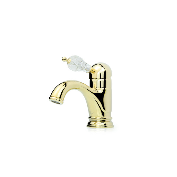 Смеситель для раковины Boheme Crystal золотой (281-CRST) Смеситель для раковины Boheme Crystal золотой (281-CRST)