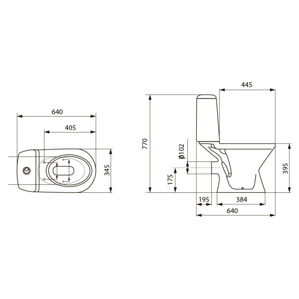 Унитаз-компакт Jika Era 770х345х640 (8.2453.2.000.242.9) Унитаз-компакт Jika Era 770х345х640 (8.2453.2.000.242.9)