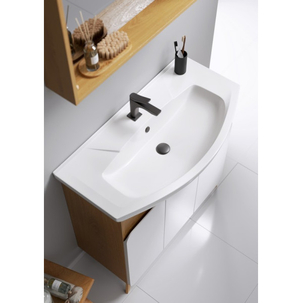 Раковина мебельная Kirovit Элеганс 875x200x455 белая (4620008197456) Раковина мебельная Kirovit Элеганс 875x200x455 белая (4620008197456)